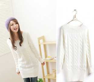 特價(jià)商品! 外貿(mào)訂單 麻花圓領(lǐng)針織長(zhǎng)版毛線洋裝毛衣 九色_世界工廠網(wǎng)中國(guó)產(chǎn)品信息庫(kù)